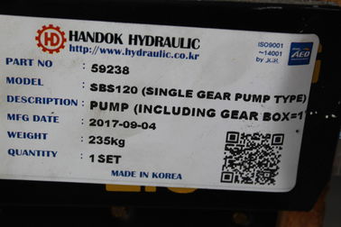 Material de acero de la pompa hydráulica del excavador de la marca SBS120 de Handok para E323C E323D