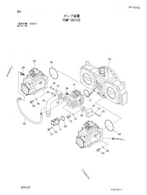 BOMBA HIDRÁULICA K3V280SH-NXXXL-OE41 K3V280 9254122 4635645 4641835 , ZX850-3F, ZX850LC-3-DH, ZX870H-3, ZX870H-3-HCMC, ZX870H-3F, ZX870R-3, ZX870R-3F